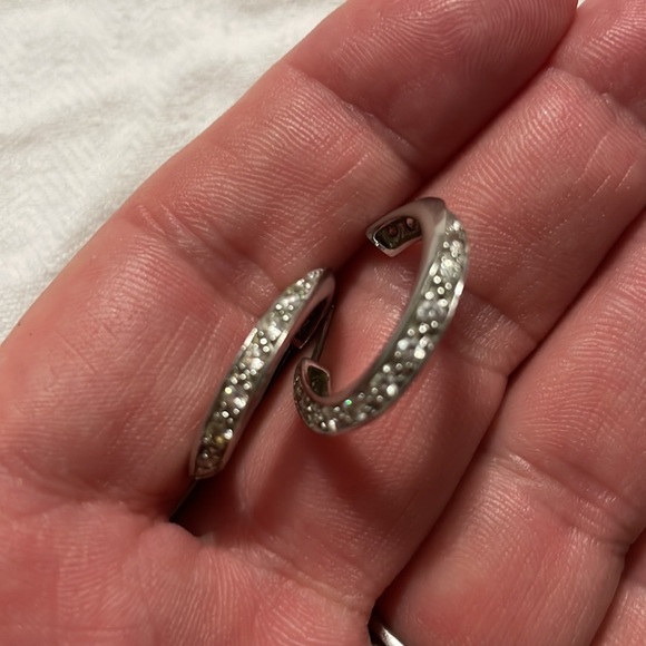 925 Rhinestone Earrings - Picture 7 of 10